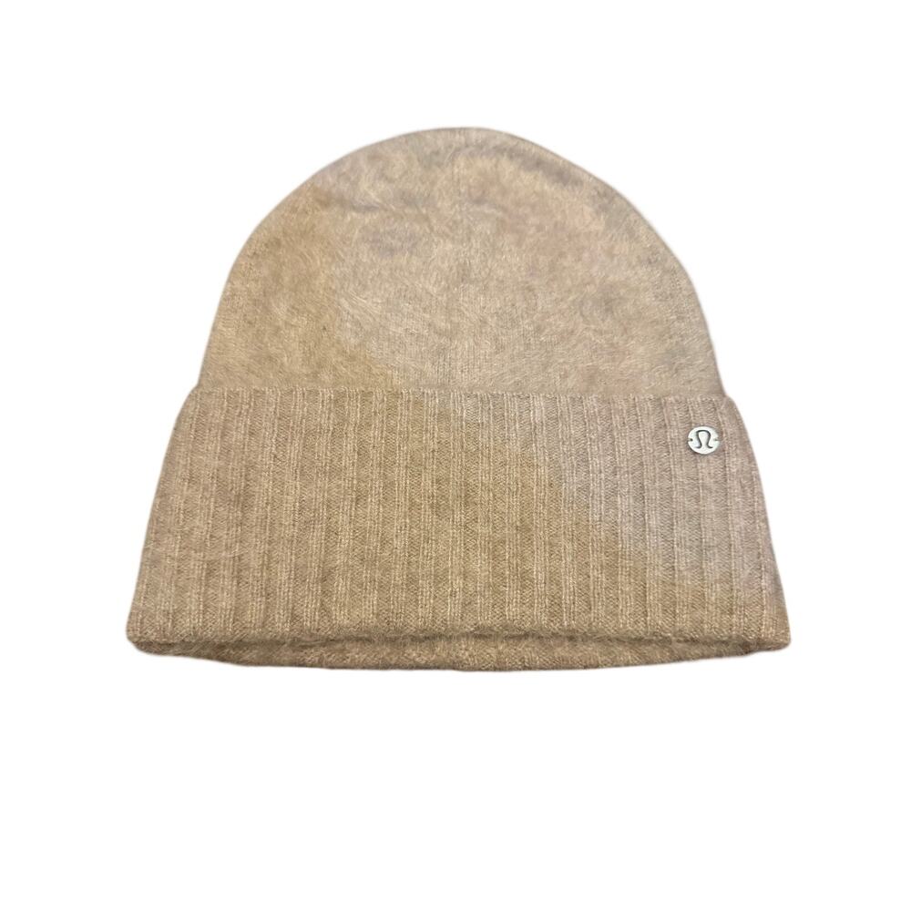 Lululemon cashmere beanie tan one size